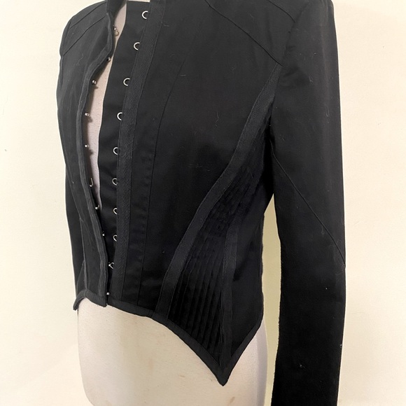 Blue Juice size 14 Black Sculptured Jacket - Picture 2 of 13